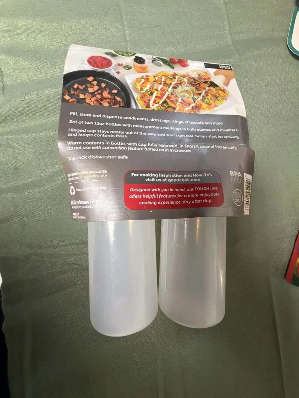 GoodCook Touch Squeeze Bottles 12 Ounce Set of 2